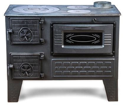 Отопительно-варочная печь МастерПечь ПВ-04 с духовым шкафом, 7,5 кВт в Лесному