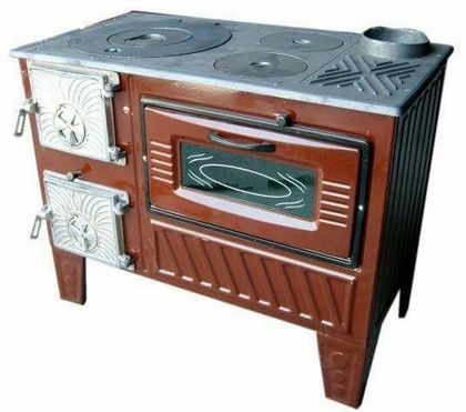 Отопительно-варочная печь МастерПечь ПВ-03 с духовым шкафом, 7.5 кВт в Лесному