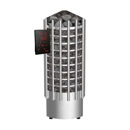 Электрокаменка для сауны Harvia Glow Corner TRC90XE c цифровой панелью управления в Лесному