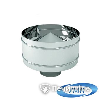 Дымоход УМК Оголовок с дефлектором D200х280 Н+Оц 0.5мм 0.5мм по воде в Лесному