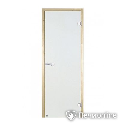 Дверь для бани Harvia Стеклянная дверь для сауны 8/19 коробка сосна сатин D81905M в Лесному